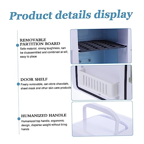 BESTOYARD car refrigerator personal fridge cooler mini bar beer fridge thermoelectric cooler picnic beverage cooler storage fridge ac personal refrigerator portable abs drinks office white