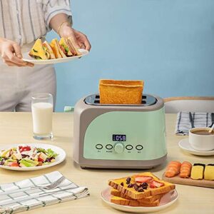 CZDYUF Stainless Steel Bread Maker Electric Toaster Cake Toast Sandwich Oven Grill 2 Slices Automatic Breakfast Baking Machine