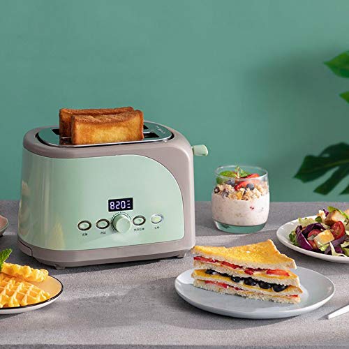 CZDYUF Stainless Steel Bread Maker Electric Toaster Cake Toast Sandwich Oven Grill 2 Slices Automatic Breakfast Baking Machine