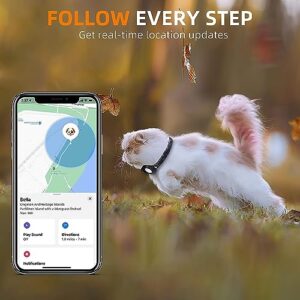 Vebiso GPS Tracker for Cats(2 Pack), Waterproof Location Pet Tracking Smart Collar (Only iOS), No Monthly Fee, Compatible with Apple Find My