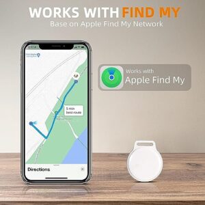 Vebiso GPS Tracker for Cats(2 Pack), Waterproof Location Pet Tracking Smart Collar (Only iOS), No Monthly Fee, Compatible with Apple Find My