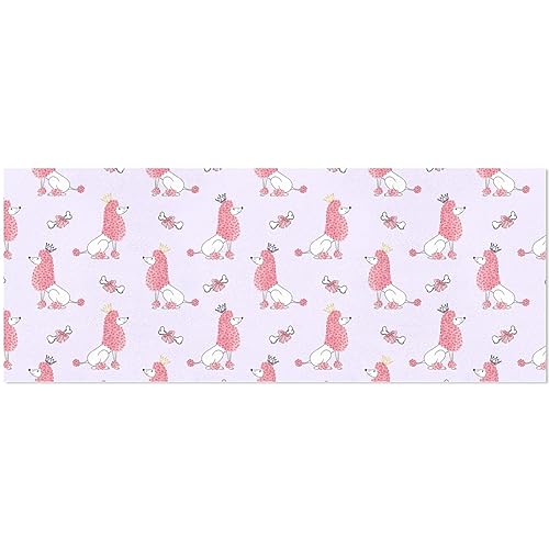 Veundei 3 Pack Gift Wrapping Paper Bundle Little Princess Dogs Wrapping Paper Roll Packing Paper Gift Wrap for Birthdays, Weddings, Party, Holiday, Baby Shower, 58 x22.8 Inch (9.18.sq.ft) per Roll