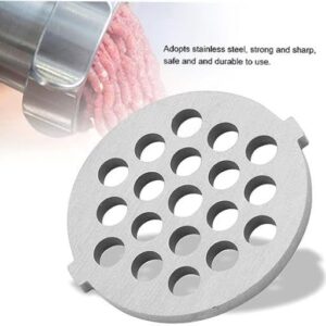 Premium Meat Grinder and Plate Set - Professional 7mm Hole Diameter Replacement Parts for Grinders and Mincers - Enhanced Alloy Disc for Optimal Performance