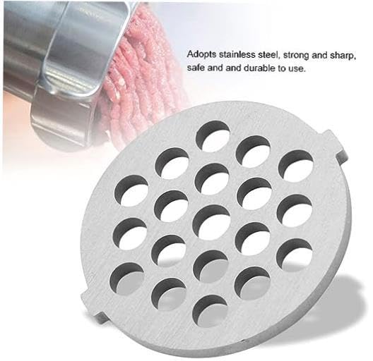 Premium Meat Grinder and Plate Set - Professional 7mm Hole Diameter Replacement Parts for Grinders and Mincers - Enhanced Alloy Disc for Optimal Performance