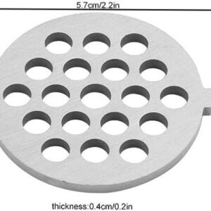 Premium Meat Grinder and Plate Set - Professional 7mm Hole Diameter Replacement Parts for Grinders and Mincers - Enhanced Alloy Disc for Optimal Performance