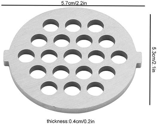 Premium Meat Grinder and Plate Set - Professional 7mm Hole Diameter Replacement Parts for Grinders and Mincers - Enhanced Alloy Disc for Optimal Performance