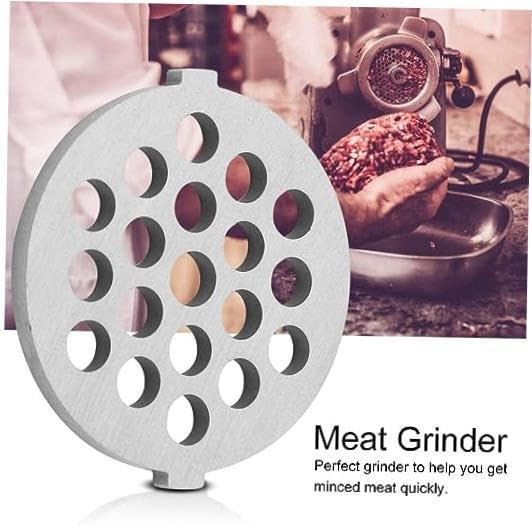 Premium Meat Grinder and Plate Set - Professional 7mm Hole Diameter Replacement Parts for Grinders and Mincers - Enhanced Alloy Disc for Optimal Performance