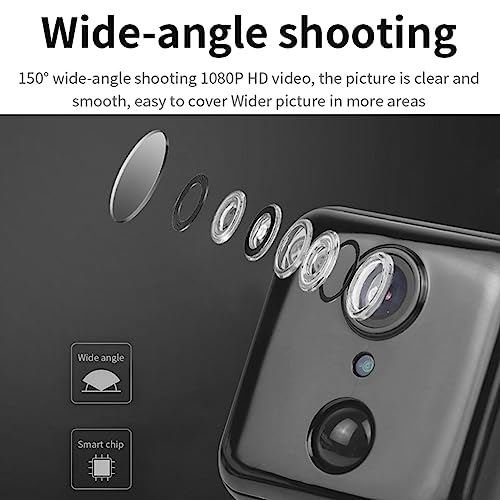 Smala Rotate Mini Camera Plastic Rotate Camera Two-Way Intercom Ultra Small Cam Night Vision Wireless Indoor Camera Low Power Consumption