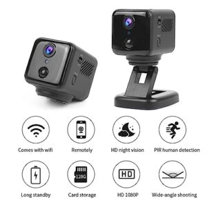 Smala Rotate Mini Camera Plastic Rotate Camera Two-Way Intercom Ultra Small Cam Night Vision Wireless Indoor Camera Low Power Consumption