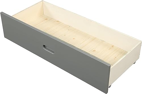 CITYNIHGT Full Bed Frame with Storage Drawers,Wood Full Size Platform Bed with Storage,Full Kids Bed Frame for Girls Boys,No Box Spring Needed (Full,Grey)