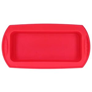 2Pcs Rectangle Cake Pan Bread,NonStick Baking,Baking Tool 2lb Cake Moulds Accessory Red,for Homemade Cake, Bread, Meatloaf and Quiche