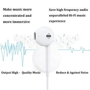 2 Pack-iPhone Earbuds/iPhone Headphones Wired//Wired Earphones/Lightning [MFi Certified] Built-in Microphone & Volume Control Compatible with iPhone 14/13/12/11/X/8/7, Support All iOS System