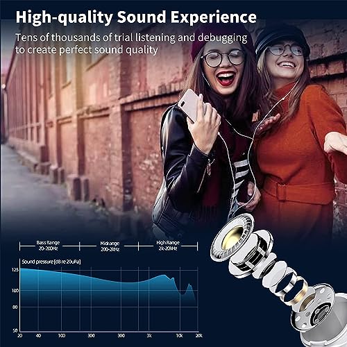 2 Pack-iPhone Earbuds/iPhone Headphones Wired//Wired Earphones/Lightning [MFi Certified] Built-in Microphone & Volume Control Compatible with iPhone 14/13/12/11/X/8/7, Support All iOS System