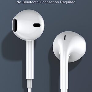 Apple Earbuds for iPhone,2 Pack Wired Headphones with Lightning Connector【Apple MFi Certified】 Noise Isolating Earphones for iPhone 14/14 Pro/13/12/11/XR/XS/8/7 (Built-in Microphone & Volume Control)