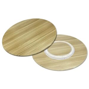 lazy susan tabletop rotating serving tray, diameter 20~39 inch wooden turntable for dining table, 360° silent smooth rotation serving plate, for restaurants kitchens