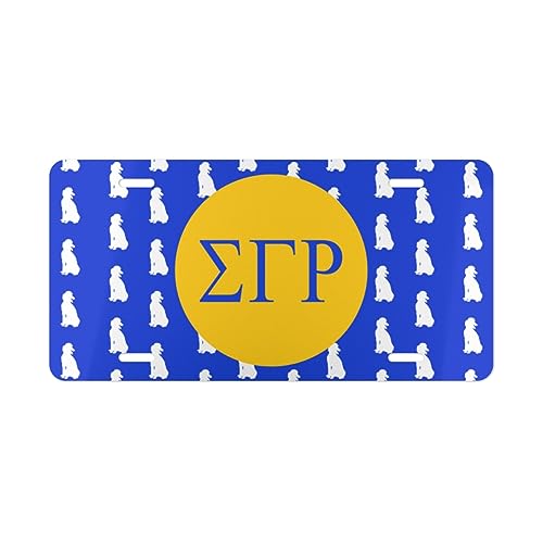 Sigma Gamma RHO Mascot License Plate Cover