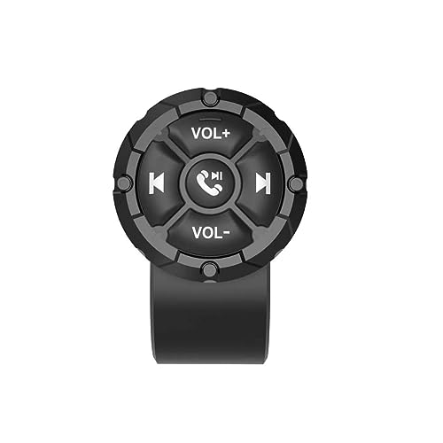 Universal Wireless Car Steering Wheel Control Remote Button Waterproof Support Bluetooth Suitable for Android iPhone Wince Connected to GPS Navigation Multimedia