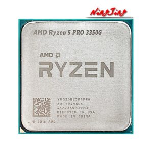 SAAKO Ryzen 5 PRO 3350G R5 PRO 3350G 3.6 GHz Quad-Core Eight-Thread 65W CPU Processor L3=16M YD335BC5M4MFH Socket AM4 Making Computers Process Data Faster