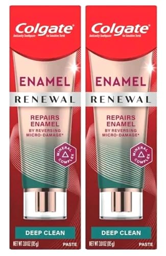 Colgate Enamel Renewal Toothpaste, Deep Clean, 3 OZ - Pack of 2