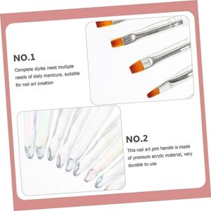 FRCOLOR 9Pcs Nail Pen nail liner brush arts & crafts nail gem picker nail dotting pen lipstick pen nail art supplies nail supplies lipstick applicator lip liner tool Japanese-style Acrylic