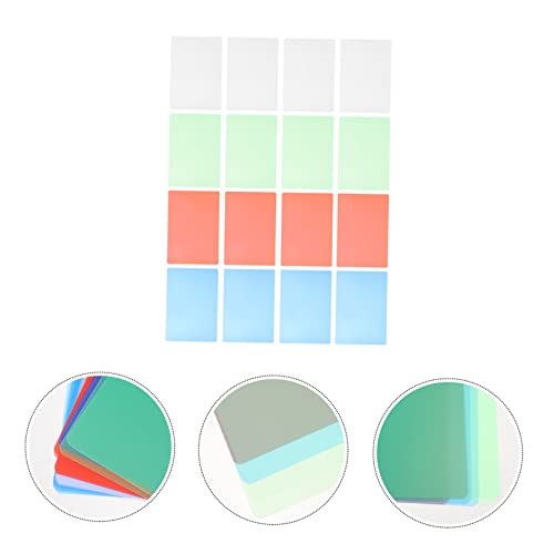 MAGICLULU Kids Writing Pad 64 Pcs Translucent Reading Strip Writing Pad Staples Plastic Clipboard A4 Plastic Clipboards Playdough Tools Writing Tablet for Bookmarks for Bulk Exam Pads