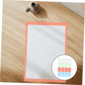 MAGICLULU Kids Writing Pad 64 Pcs Translucent Reading Strip Writing Pad Staples Plastic Clipboard A4 Plastic Clipboards Playdough Tools Writing Tablet for Bookmarks for Bulk Exam Pads