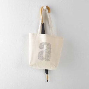 CafePress A Is For Austen Tote Bag Canvas Tote Shopping Bag