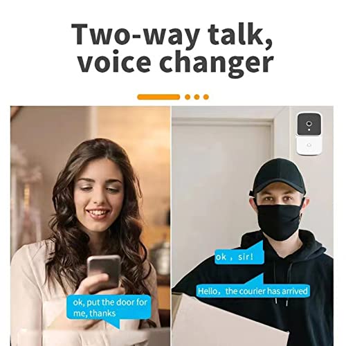 MIANHT 𝓼𝓮𝓬𝓾𝓻𝓲𝓽𝔂 Cameras Wireless Outdoor - Home 𝓼𝓮𝓬𝓾𝓻𝓲𝓽𝔂 Cameras, Ring Doorbell Camera Wireless, WiFi Rechargeable 𝓼𝓮𝓬𝓾𝓻𝓲𝓽𝔂 Door Doorbell