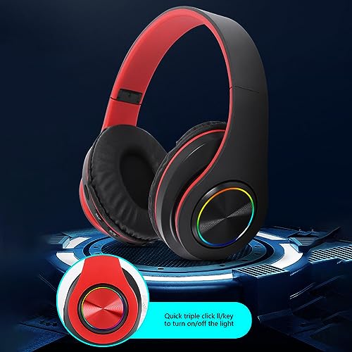 Lovskoo Call Bluetooth Headphones Over-Ear Wireless Headset with 3 Modes, Noise Cancelling Headphones Lightweight Head-Mounted Wireless Headphones with HiFi Stereo, Deep Bass, Cool Stuff