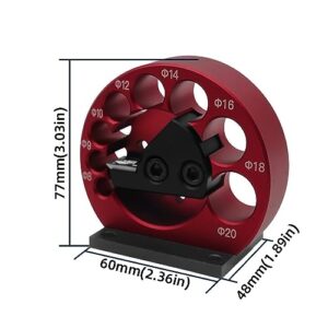 Dowel Maker Jig Kit, Metric 8mm to 20mm Adjustable, with Carbide Blade, Electric Drill Milling Dowel Round Rod Auxiliary Tool