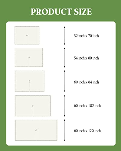 EZON-CH Outdoor Tablecloth with Umbrella Hole Zipper 60"x84", Farm Corn Rustic Wood Grain Rectangle Waterproof Table Cloth Table Covers for Dining, Garden, Courtyard, Patio, Camping, Picnic