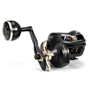 Baitcaster Reel,HUIOP Carbon Fiber Baitcasting Reel 9+1BB Fishing Reel High Speed 6.3: 1 Gear Ratio Magnetic Brake System Baitcaster Reel for Left Hand