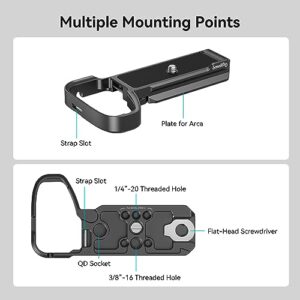 SmallRig Baseplate for Sony Alpha 6700, Bottom Mount Plate Built-in Quick Release Plate for Arca, Supporting Quick Switch Between Tripod and Stabilizer (DJI RS 2 / RSC 2 / RS 3 / RS 3 Pro) - 4338