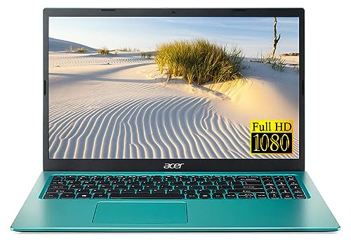 ACER Aspire 3 Slim Laptop Computer, 15.6'' FHD Display, 12GB RAM 1TB SSD, Intel Core i3-1115G4, RJ-45, HD Webcam, HDMI, Wi-Fi, 9.5Hr Battery Life, Windows 11, Teal, w/Kyywee Accessory