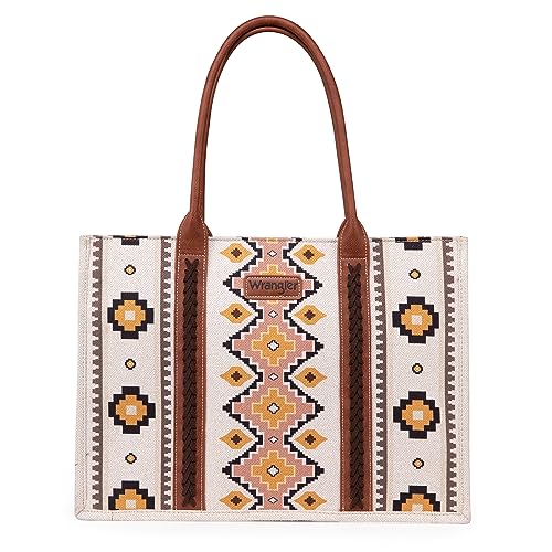 Wrangler Tote Bag for Women Aztec Handbags Western Purses for Women ZSY-FBA3-WG2202-8119CF