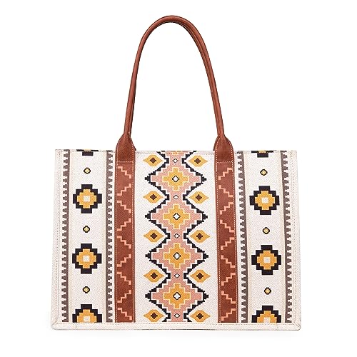 Wrangler Tote Bag for Women Aztec Handbags Western Purses for Women ZSY-FBA3-WG2202-8119CF