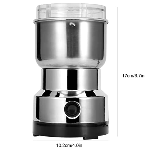 Aramox Coffee Grinders, Other Than Hand Operated,Stainless Steel Electric Spice Coffee Nut Grain Herb Grinder Crusher Mill Blender Kitchen Tool (US Plug 110V)