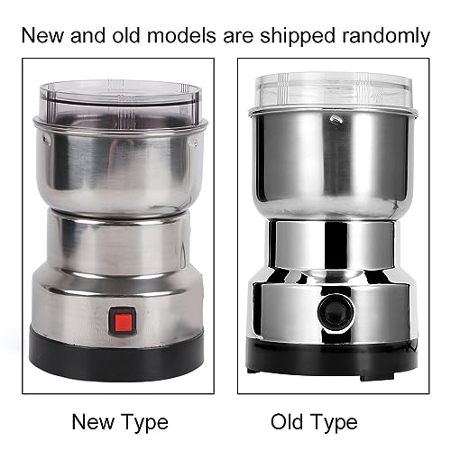 Aramox Coffee Grinders, Other Than Hand Operated,Stainless Steel Electric Spice Coffee Nut Grain Herb Grinder Crusher Mill Blender Kitchen Tool (US Plug 110V)