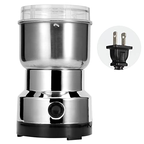 Aramox Coffee Grinders, Other Than Hand Operated,Stainless Steel Electric Spice Coffee Nut Grain Herb Grinder Crusher Mill Blender Kitchen Tool (US Plug 110V)