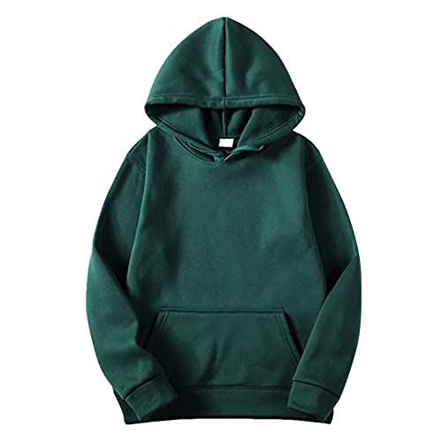 sumensumen Men's Tracksuit 2 Piece Hoodie Sweatsuit Sets, Two Piece Outfits Hooded Athletic Tracksuit Casual Jogging SweatSuits Men-01 Green,X-Large