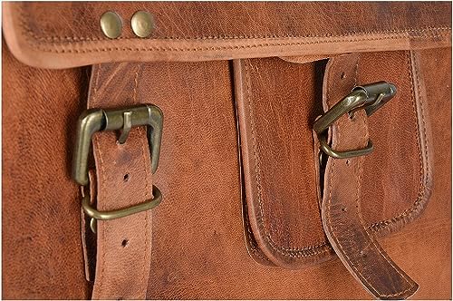 Avtikes Leather Men's Sling Bag Cross Body Travel Office Business messenger | Laptop Messenger Bag | Leather Messenger Bag for Men/Office Bag for Men