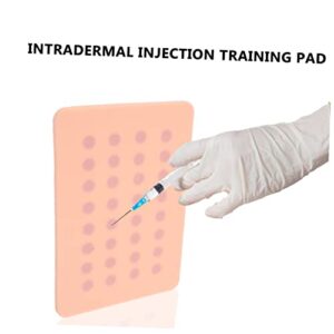 Mobestech 2pcs Skin Test Training Module Mannequin Injection Practice Pad Iv Supplies Nurse Intradermal Injection Training Pad Injection Training Module Skin Injecting Training Model