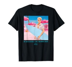 barbie the movie - my job is beach t-shirt