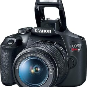 Black Canon EOS Rebel T7 DSLR Camera with EF S 18 55mm DC III and 75 300mm III Lenses canont7w7530064gb canont7w7530064gb (Renewed)