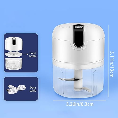 Multi Functional Cooking Electromechanical Meat Mince Machine Home Meat Grinder Garlic Rope (White, One Size)