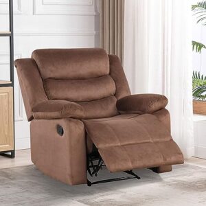 Phoenix Home Manual Chair Recliner, Light Brown