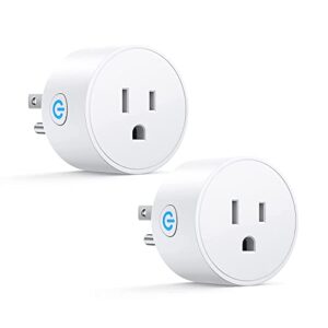 smart plug, alexa plug 2 packs, smart plugs that work with alexa and google home, smart life wifi plug with remote&voice control, timer plug(2.4ghz only)