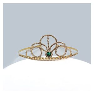 YANLITIAN Bridal Wedding Tiara Color Crystal Crown Princess Birthday Party Hair Accessories Rhinestone Suit (Color : 5)