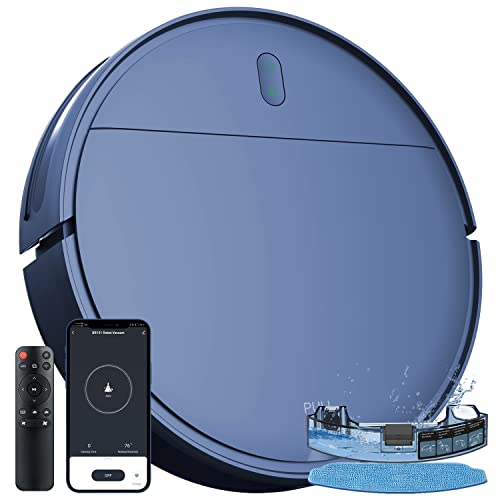 MAMNV Robot Vacuum and Mop Combo,WiFi/Bluetooth/Alexa,2-in-1 Robot Vacuum with Schedule, Robotic Vacuum Cleaner with Self-Charging,Mopping Robot Vacuum,Slim,Idea for Hard Floor,Pet Hair and Carpet YY