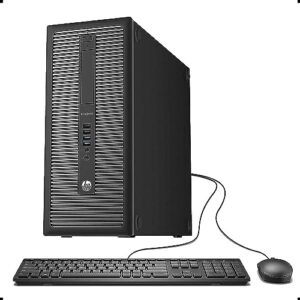 hp elitedesk 800 g1 tower computer desktop pc, intel core i7-4790 3.6ghz processor, 16gb ram, 1tb ssd, wifi, bluetooth, rgb keyboard&usb mouse, windows 10 pro (renewed), black